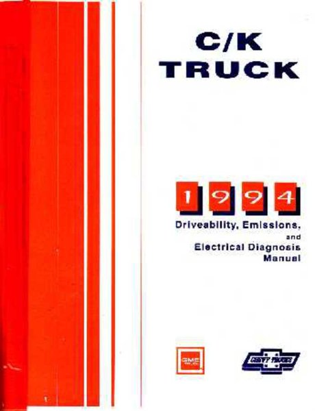 1994 Chevrolet Truck C10, C20, C30, K10, K20, K30 Factory Shop Service Manual