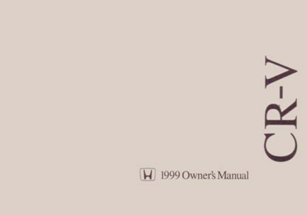 1999 Honda CR-V Owner's Manual