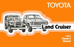 1981 Toyota Land Cruiser Owner's Manual