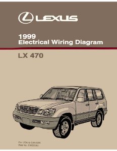 1999 Lexus LX 470 Wiring Diagrams Manual