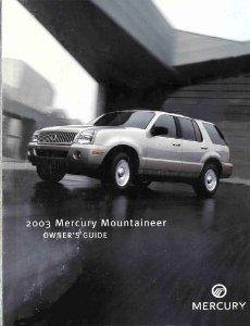 2003 Mercury Mountaineer Owner's Manual