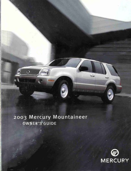 2003 Mercury Mountaineer Owner's Manual