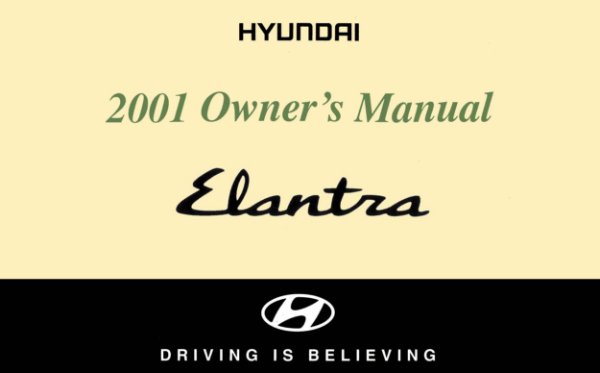 2001 Hyundai Elantra Owner's Manual