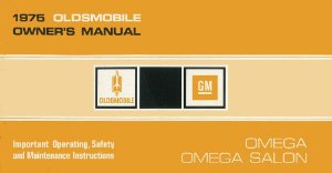 1975 Oldsmobile Omega & Omega Salon Owner's Manual