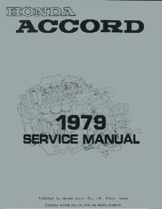 1979 Honda Accord Factory Shop Service Manual