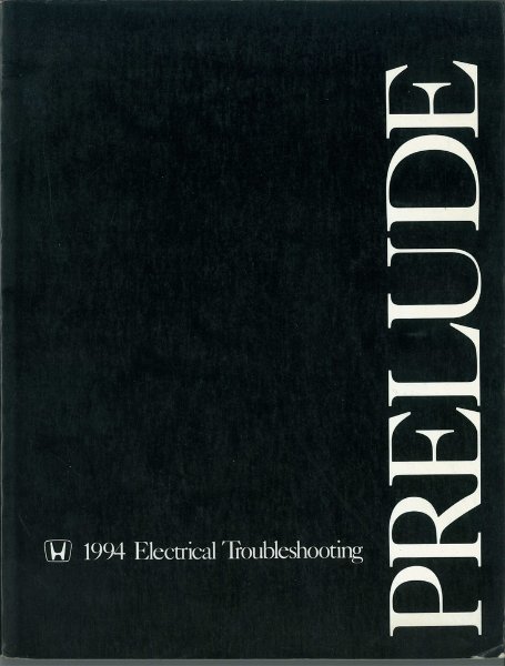 1994 Honda Prelude Factory Shop Service Manual