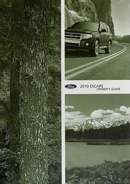 2010 Ford Escape Owner's Manual