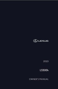 2023 Lexus LS 500H Owner's Manual