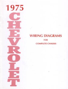 1975 Chevrolet Belaire, Caprice, Impala Wiring Diagrams Manual