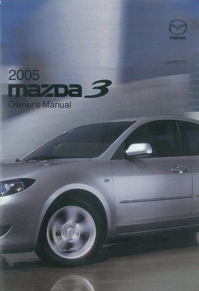 2005 Mazda 3 Owner's Manual