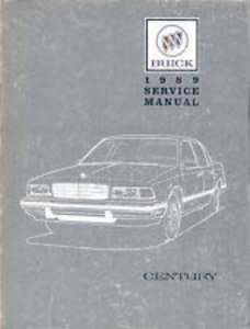 1989 Buick Century Factory Shop Service Manual