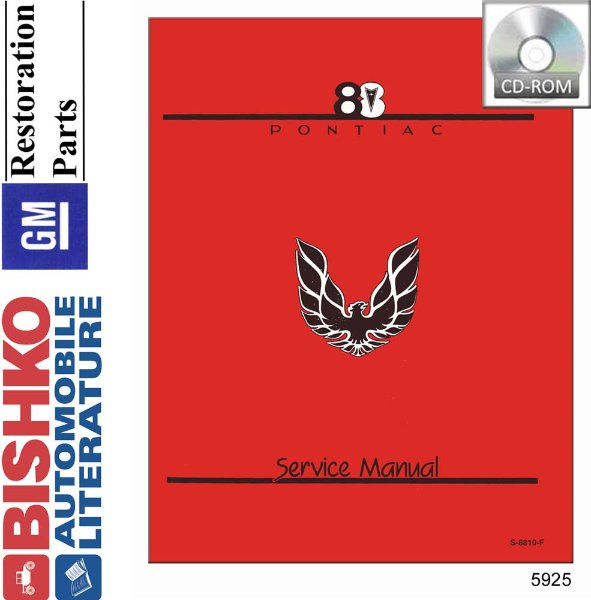 1988 Pontiac Firebird Factory Shop Service Manual