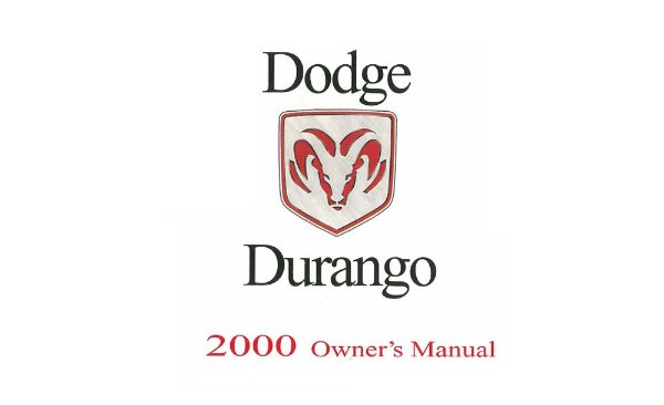 2000 Dodge Durango Owner's Manual