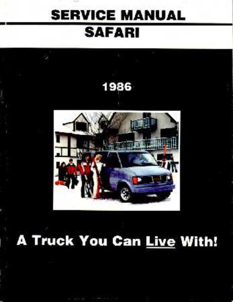 1986 GMC Safari Van Shop Service Repair Manual