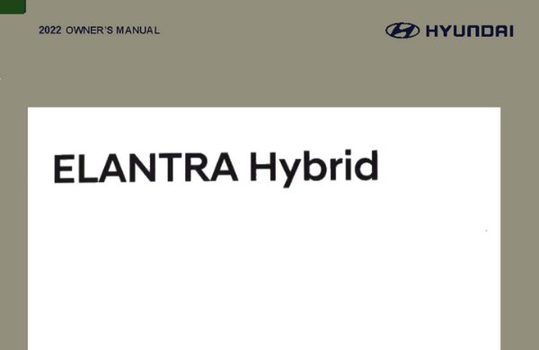 2022 Hyundai Elantra Hybrid Owner's Manual