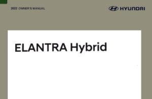 2022 Hyundai Elantra Hybrid Owner's Manual