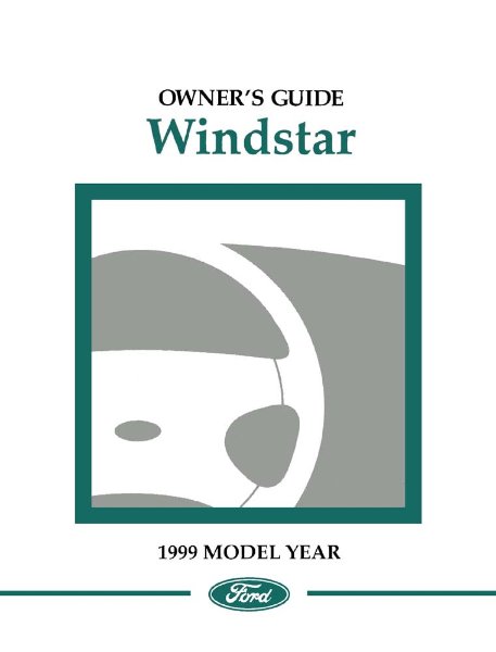 1999 Ford Windstar Owner's Manual