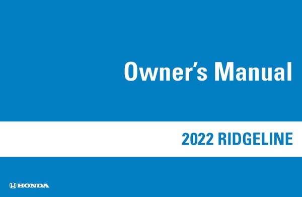 2022 Honda Ridgeline Owner's Manual