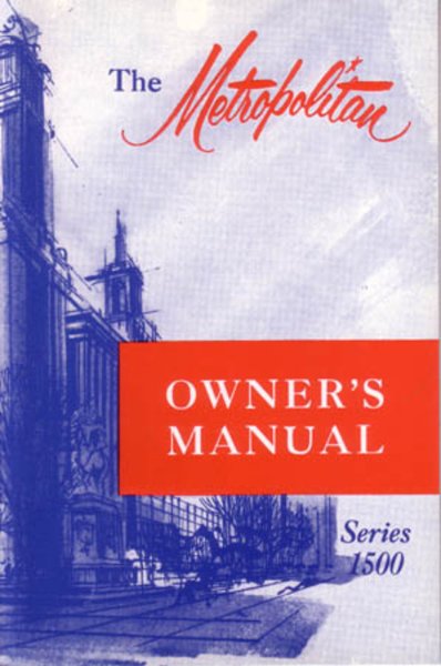 1955–1957 AMC Metropolitan Owner's Manual