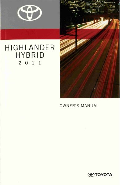 2011 Toyota Highlander Hybrid Owner's Manual
