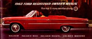 1963 Ford Galaxie Owner's Manual