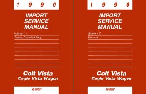 1990 Plymouth Colt Vista, Vista Wagon Factory Shop Service Manual