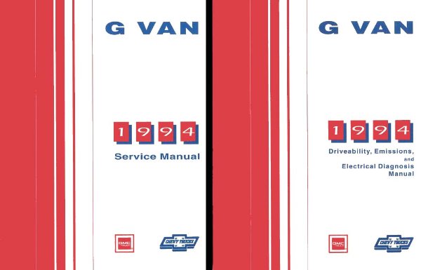 1994 Chevrolet Truck G Van Factory Shop Service Manual