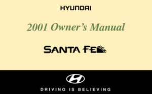 2001 Hyundai Santa Fe Owner's Manual