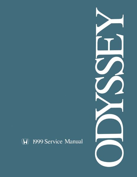 1999 Honda Odyssey Factory Shop Service Manual