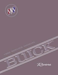 1992 Buick Riveria Factory Shop Service Manual