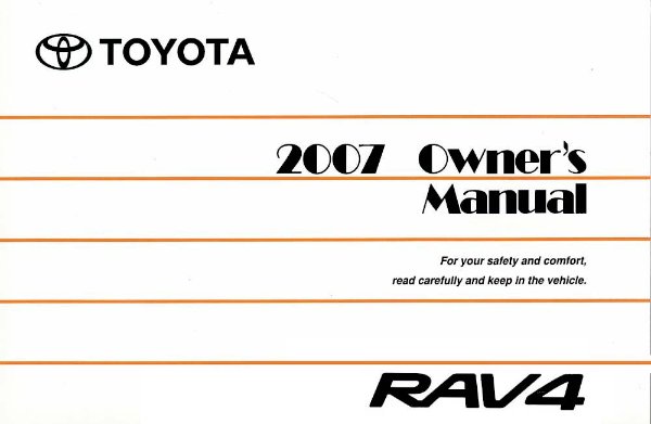 2007 Toyota Rav4 Owner's Manual