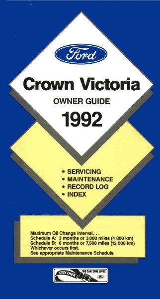 1992 Ford Crown Victoria Owner's Manual