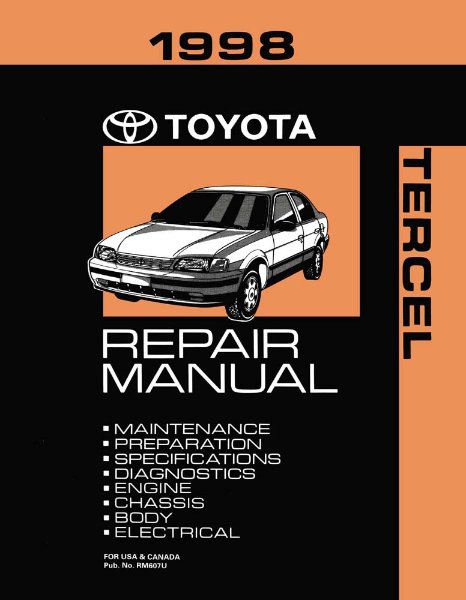 1998 Toyota Tercel Factory Shop Service Manual