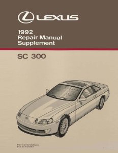 1992 Lexus SC 300 Factory Shop Service Manual