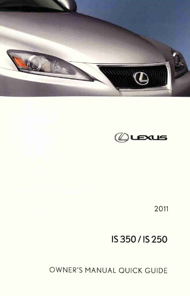 2013 Lexus IS 350, IS 250 Owner's Manual