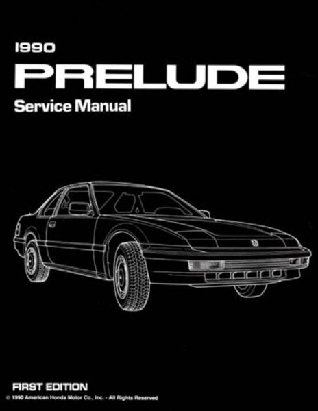 1990 Honda Prelude Factory Shop Service Manual