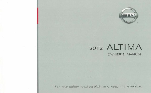 2012 Nissan Altima Owner's Manual