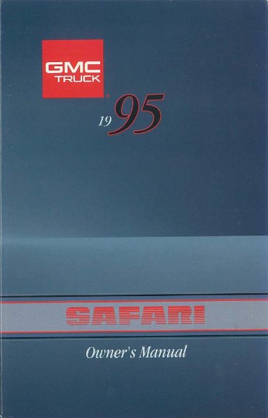 1995 GMC Safari Owner's Manual