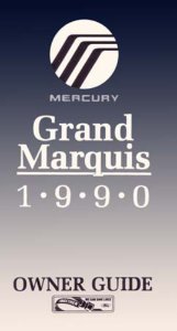 1990 Mercury Grand Marquis Owner's Manual