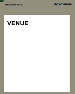 2026 Hyundai Venue Owner's Manual