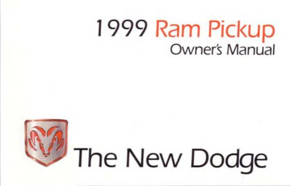 1999 Dodge Ram Truck (no diesel) Owner's Manual