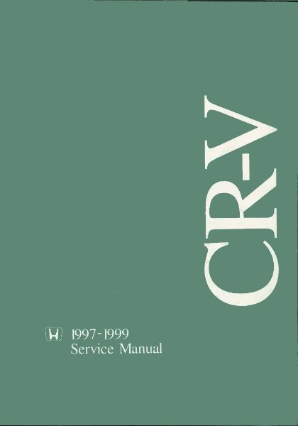 1997–1999 Honda CR-V Factory Shop Service Manual