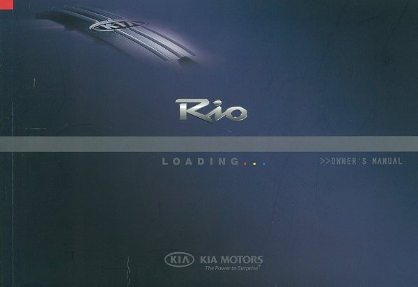 2008 Kia Rio Owner's Manual
