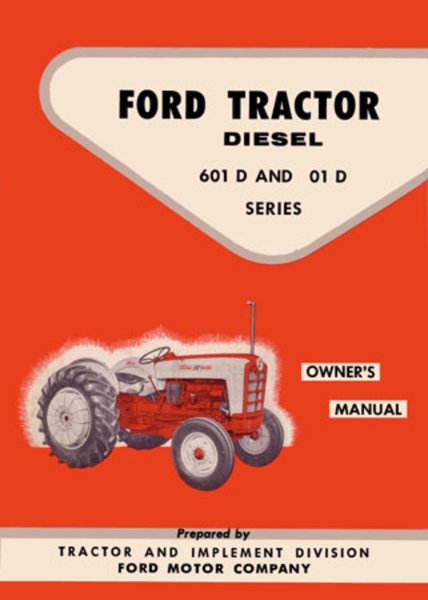 1957–1961 Ford 601D-801D Tractor Owner's Manual