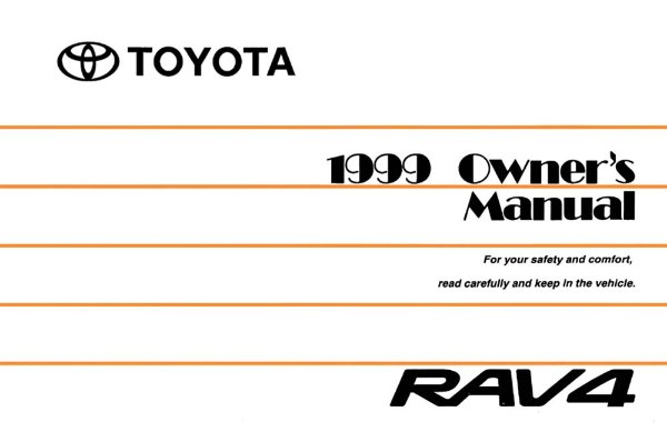 1999 Toyota Rav4 Owner's Manual