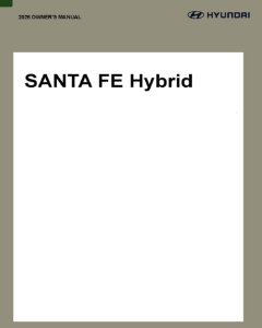 2026 Hyundai Santa Fe Hybrid Owner's Manual