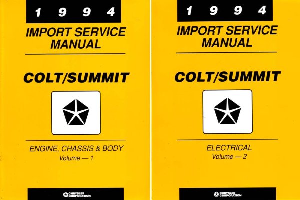 1994 Dodge Colt, Summit Factory Shop Service Manual