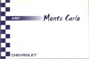 2004 Chevrolet Monte Carlo Owner's Manual