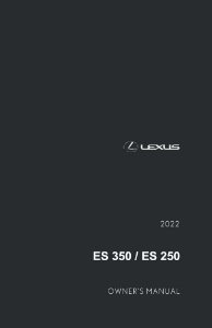 2022 Lexus ES 250, 350 Owner's Manual