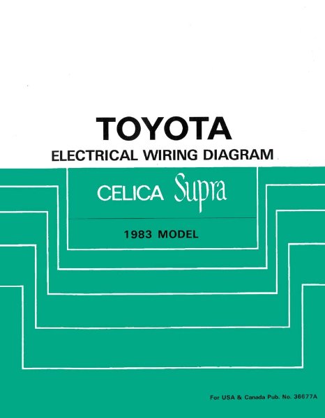 1983 Toyota Supra Wiring Diagrams Manual
